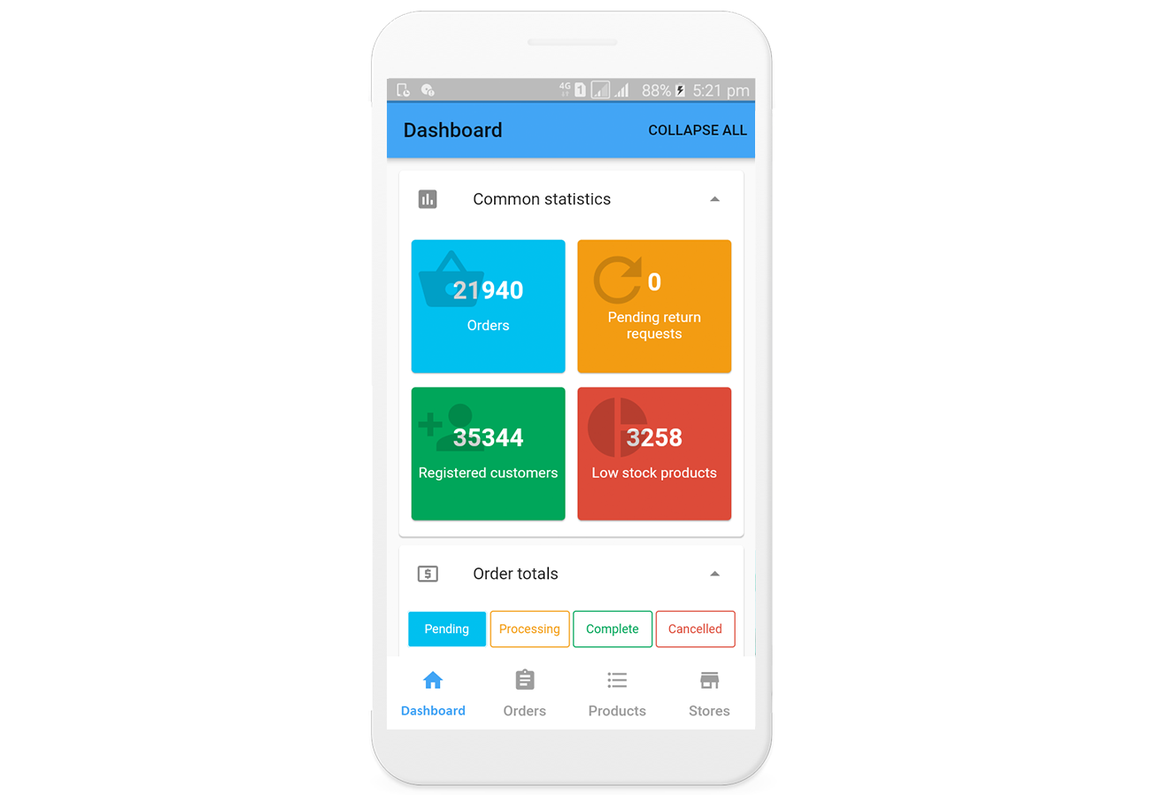 Picture of nopCommerce  Vendor - Admin Flutter Mobile App  (Andorid & iOS)